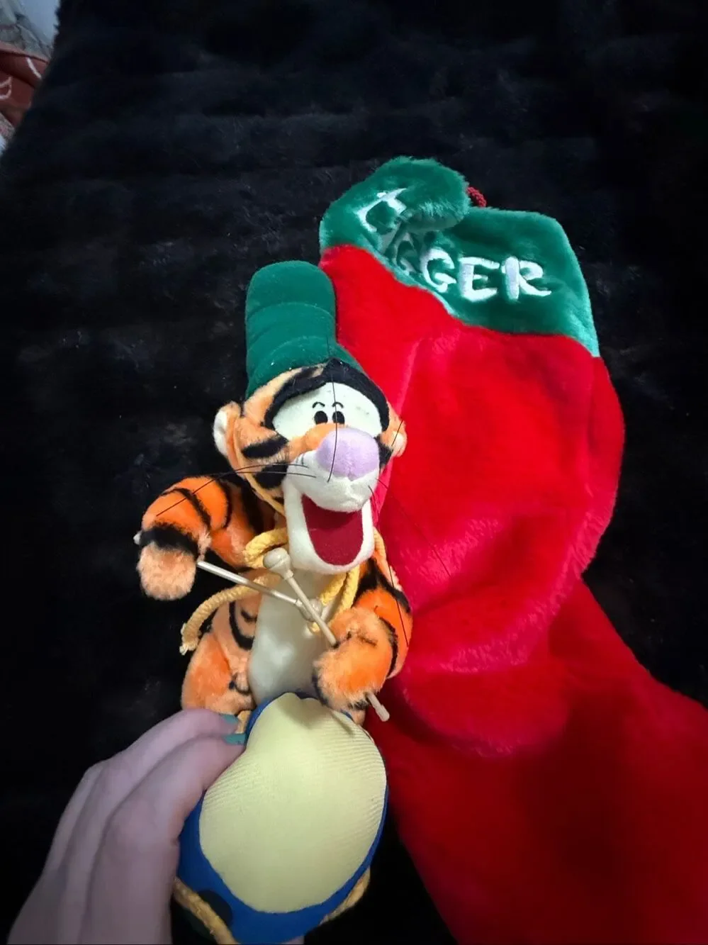 Tigger Winnie the Pooh Christmas Stocking Sock Disney Drummer Tiger Plush